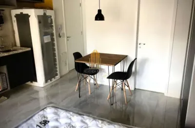 Condomínio Bko Citizen. Apartamento com 31m². Um dormitório, banheiro social e uma vaga. Na consolaç