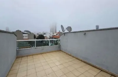 Imperdível cobertura à venda na Vila América, Santo André-SP! 2 quartos, 1 suíte, 3 banheiros, 2 vagas de garagem e 136m².