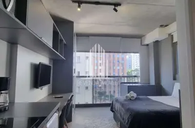 Apartamento Mobiliado de Alto Padrão no Jardim Paulista: 1 Quarto, 1 Banheiro, 21m² - Localização Privilegiada!
