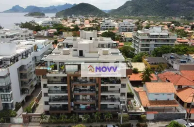 Cobertura com 2 dormitórios à venda, 170 m² por r$ 2.700.000,00 - piratininga - niterói/rj