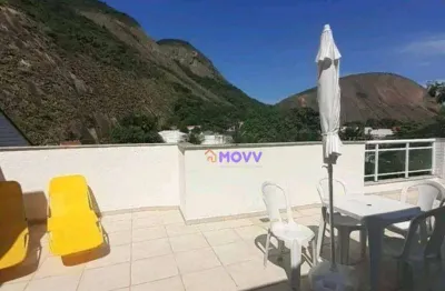 Cobertura com 1 dormitório à venda, 85 m² por r$ 748.000,00 - itacoatiara - niterói/rj