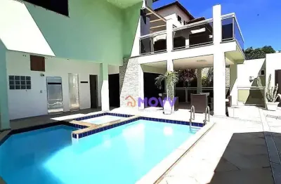 Casa de 3 suítes, 4 vagas, piscina e anexo à venda, 286 m², por r$ 4.500.000 - camboinhas - niterói/rj
