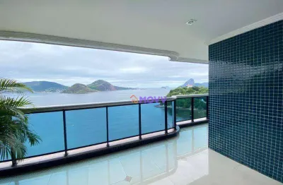 Apartamento com 4 dormitórios à venda, 321 m² por r$ 3.000.000,00 - boa viagem - niterói/rj