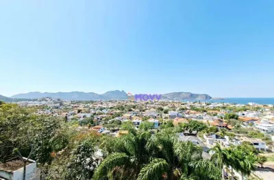 Cobertura vista mar de 1 quarto/suíte, banheiro social, varanda, terraço e vaga à venda, 112 m², por r$ 630.000 - camboinhas - niterói/rj