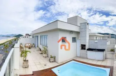 Cobertura com 3 dormitórios à venda, 290 m² por r$ 2.990.000,00 - piratininga - niterói/rj