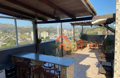Cobertura à venda, 120 m² por r$ 510.000,00 - barro vermelho - são gonçalo/rj