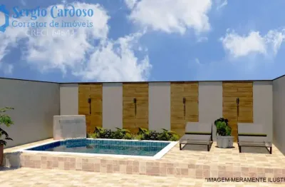 Sobrados com piscina com vista para o mar no suarão! 2 suítes -itanhaém/sp