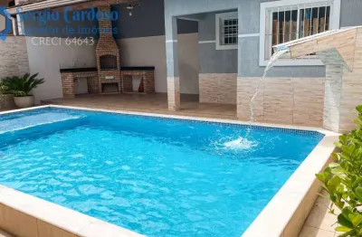 Casa amplo terreno 4 quartos piscina churrasqueira -100m do mar itanhaém sp