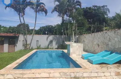 Casa 2 quartos piscina churraqueira e ares de chácara  200m mar itanhaém sp