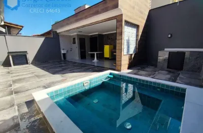 Casa moderna no cibratel 1! acabamento primoroso a 250m do mar itanhaém/sp