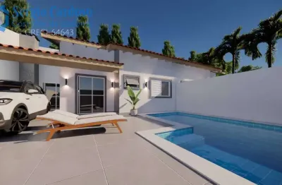 Casa nova 60m do mar! 2 quartos com piscina itanhaém/sp