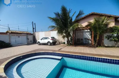 Casa 3 quartos em terreno de 420m²!  piscina e espaço gourmet - itanhaem/sp