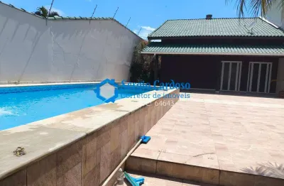 Casa 3 quartos 2 suítes ampla piscina 250 m do mar itanhém sp
