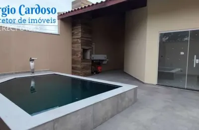 Casas novas 3 quartos no cibratel! piscina e churrasqueira itanhaem/sp