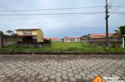 Terreno 840m² lado praia aterrado em rua calçada - itanhaem/sp