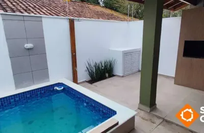 Casa em condomínio fechado 50m do mar! 2 quartos 3 banheiros itanhaem/sp