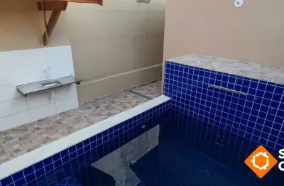 Casa nova com piscina a poucos metros do mar! 2 quartos - itanhaem/sp