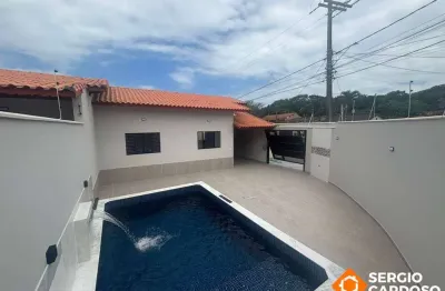 Casas novas com piscina a 450m do mar! 2 quartos - 1 suíte - itanhaem/sp