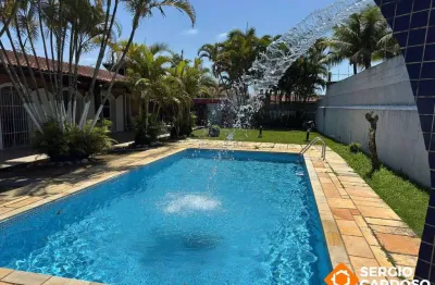 É casa ou chácara na praia ? 5 quartos piscina t=836m2 150m mar itanhém sp