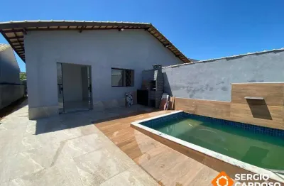 Casa nova com piscina e churrasqueira! 2 quartos - lado praia itanhaem/sp