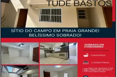 Sítio do campo ( tude bastos) em praia grande! belíssimo sobrado em condomínio