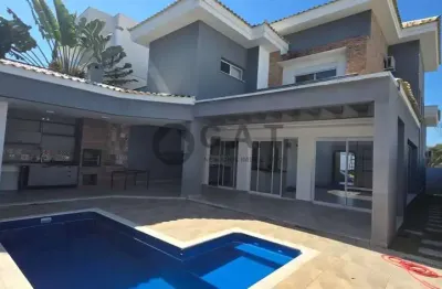 Casa de alto padrão em condomínio - 3 quartos, 3 suítes, 3 salas, 5 banheiros, 4 vagas na chácara ondina, sorocaba-sp!