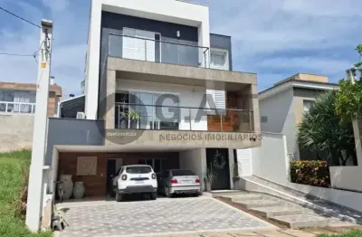 Casa de alto padrão em condomínio na vossoroca com 5 suítes e ampla área de convivência. aluguel em sorocaba-sp.
