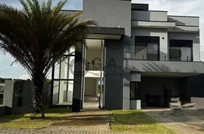 Casa de alto padrão em condomínio no Alphaville Nova Esplanada, Votorantim-SP: 4 quartos, 4 suítes, 3 salas, 6 banheiros, 4 vagas, 360m².