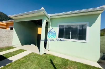 Casa em condomínio fechado com 2 quartos à venda na rua i, 11, cotia, guapimirim, 100 m2 por r$ 420.000