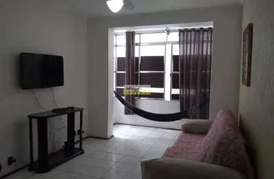 Apto grande 1 dorm, de frente à praia centro, sv - r$ 300 mil