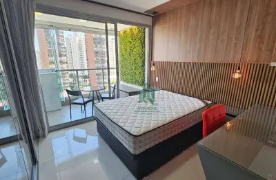 Studio com 1 dormitório para alugar, 28 m² por r$ 4.277,83/mês - bosque maia - guarulhos/sp