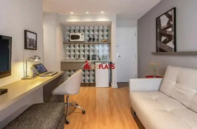 Flat com 1 quarto à venda na Avenida Lavandisca, 365, Moema, São Paulo