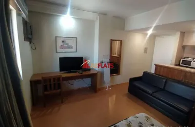 Flat com 1 quarto para alugar na Avenida Ibijaú, 364, Moema, São Paulo