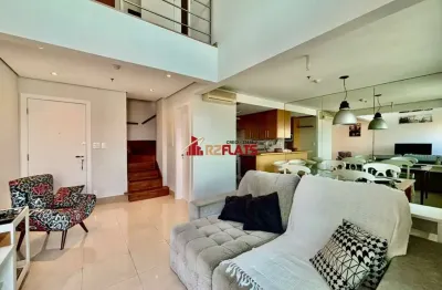 Flat com 2 quartos para alugar na Avenida Ibijaú, 355, Moema, São Paulo