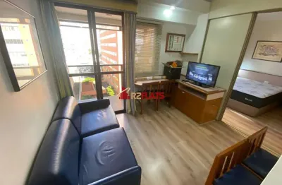 Flat com 1 quarto à venda na Avenida Ibijaú, 364, Moema, São Paulo