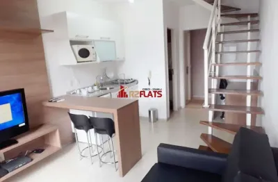 Flat com 1 quarto para alugar na Rua Flórida, 1790, Brooklin, São Paulo