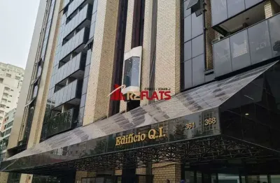 Flat com 1 quarto à venda na Avenida Ibijaú, 364, Indianópolis, São Paulo