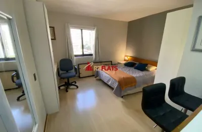 Flat com 1 quarto para alugar na Avenida Ibijaú, 364, Moema, São Paulo