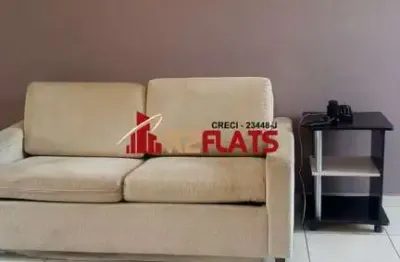 Flat com 1 quarto para alugar na Avenida Miruna, 399, Moema, São Paulo