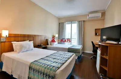 Flat com 1 quarto para alugar na Avenida Sabiá, 825, Moema, São Paulo