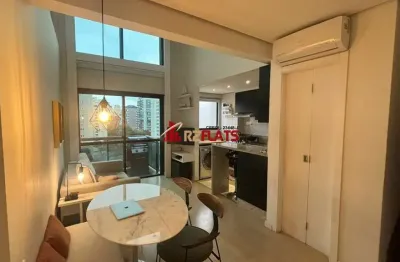 Flat com 1 quarto para alugar na Avenida Ibijaú, 355, Moema, São Paulo