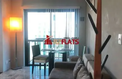 Flat com 1 quarto para alugar na Avenida Ibijaú, 355, Moema, São Paulo