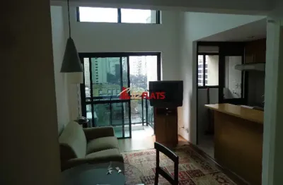 Flat com 1 quarto para alugar na Avenida Ibijaú, 355, Moema, São Paulo