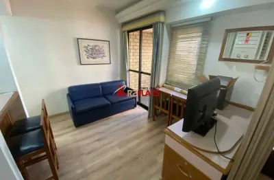 Flat com 1 quarto para alugar na Avenida Ibijaú, 364, Moema, São Paulo