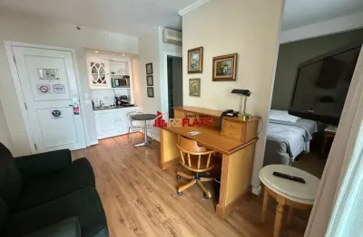 Flat com 1 quarto à venda na Avenida Jandira, 501, Moema, São Paulo