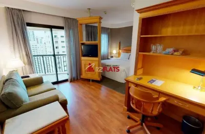 Flat com 1 quarto à venda na Avenida Jandira, 501, Moema, São Paulo