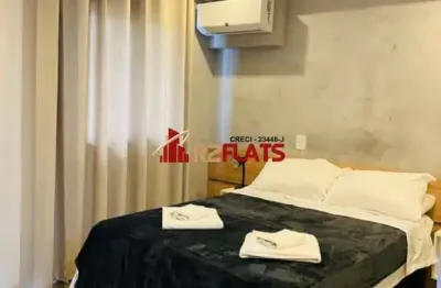 Flat com 1 quarto para alugar na Avenida das Carinas, 301, Indianópolis, São Paulo