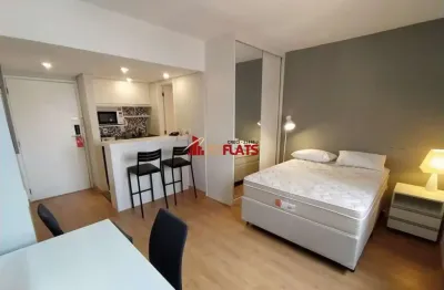Flat com 1 quarto para alugar na Avenida Ibijaú, 364, Moema, São Paulo