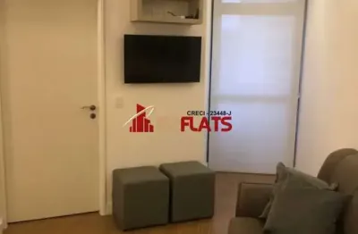 Flat com 1 quarto para alugar na Avenida Miruna, 399, Moema, São Paulo