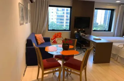 Flat com 1 quarto para alugar na Avenida Jamaris, 101, Moema, São Paulo